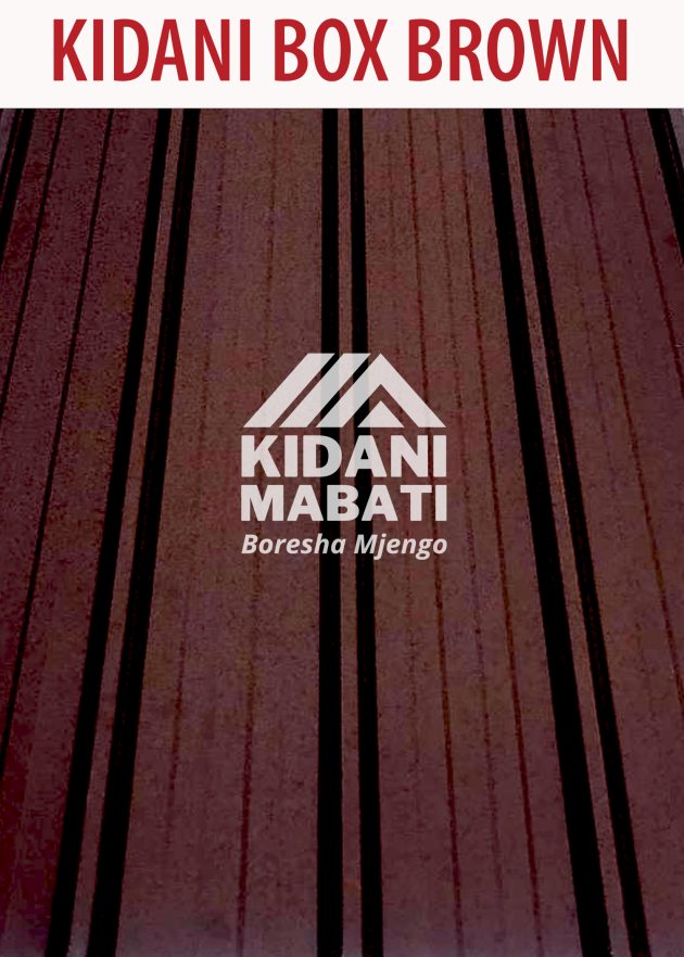 Kidani Mabati Box Profile Brown Matte Finish
